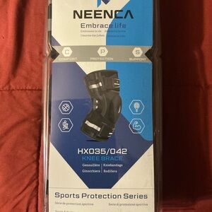 Black Knee Brace Sports Protection